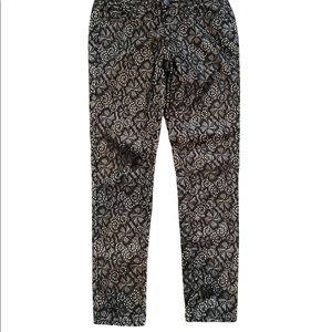 Xhilaration Black & Tan Lace Pants - Size 9